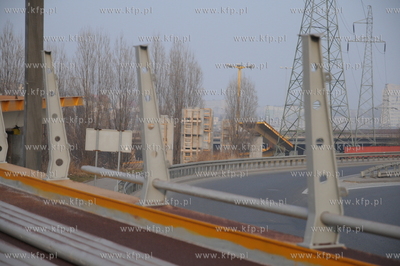 Budowa estakady rowerowej wzdluz Estakady Kwiatkowskiego...