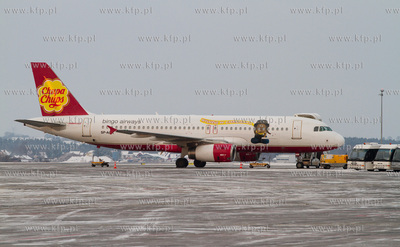 Gdansk, Rebiechowo. Akcja zima w Porcie Lotniczym Gdansk...