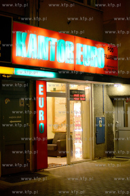 Gdynia. Centrum miasta wieczorowa pora. 15.02.2014...