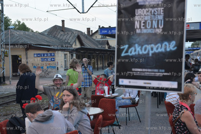 Uroczyste rozswietlenie neonu na dworcu PKP Zakopane.
13.06.2015
Fot....