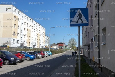 Ulica Niepodległości w Pruszczu Gdańskim. 22.04.2019...