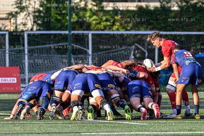 Sopot. Stadion Ogniwo Sopot. Ekstraliga rugby. Mecz...