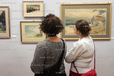 Wernisaż wystawy malarstwa Mariana Mokwy w Pruszczu...