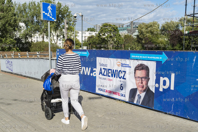 Baner wyborczy Tadeusza Aziewicza kandydata w wyborach...