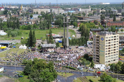 Gdansk, uroczystosci rocznicowe z okazji obalenia komunizmu...