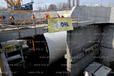 Gdansk. Wisloujscie. Zmontowana, przygotowana do pracy...