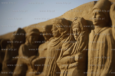 Gdansk Jelitkowo. Gdanski Festiwal Rzezby z Piasku....