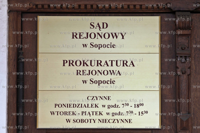 Sad rejonowy i prokuratura rejonowa w Sopocie przy...