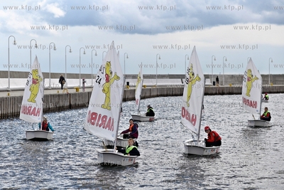 Sopot. Marina. Symboliczna wymiana desek snowboardowej...