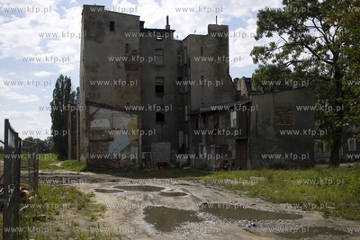 Gdańsk Dolne Miasto. Domy pomiędzy ulicami Kieturakisa...