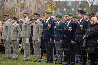 Wojskowy Cmentarz Francuski w Gdańsku. Uroczystości...