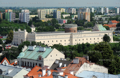 Lublin. Zamek krolewski z XIV wieku przebudowany na...