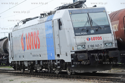 Gdansk. Bocznica Kolejowa Lotos. Jedna z lokomotyw...