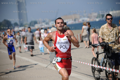 Gdynia. Bulwar nadmorski. Mistrzostwa Polski w Aquatlonie,...