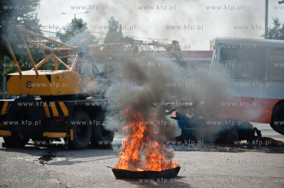 Gdansk. Teren bazy autobusowej ZKM przy ul. Hallera....