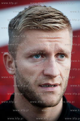 Gdansk. Pierwszy trening Reprezentacji Polski w pilce...