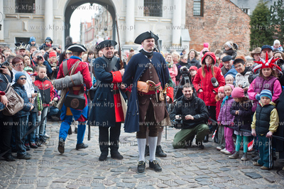 Gdansk. Plac miedzy Złota Brama a Wieza Wiezienna....