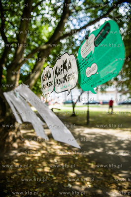 Gdansk. Wielki piknik na placu Swietopelka, zorganizowany...
