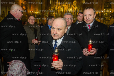 Gdansk. Kosciol sw. Brygidy. Obchody 45. rocznicy Grudnia...