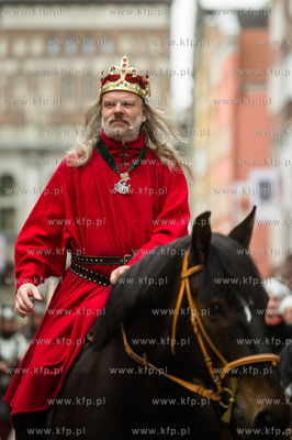 Gdansk. Swieto Miasta.  Parada Gdansczan - Wiwat Gdansk....