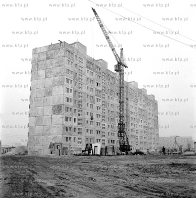 Budowa domu mieszkalnego na osiedlu Zaspa w Gdansku....