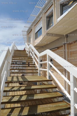 Sopot - molo. Przystan jachtowa przed oficjalnym otwarciem,...