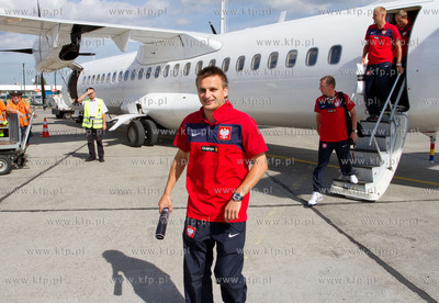 Port Lotniczy Gdansk im. Lecha Walesy, przylot reprezentacji...