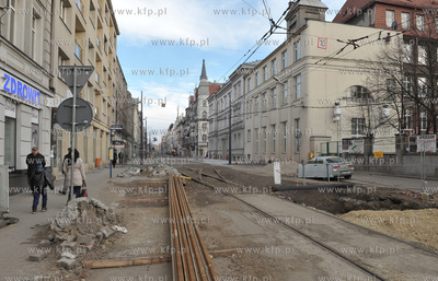 Katowice. Centrum miasta. Na zdjeciu  ul 3 Maja. 25.12.2013...