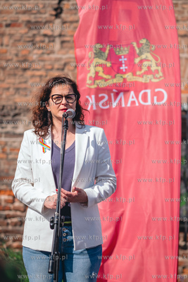 Gdańsk.  VIII Trójmiejski Marsz Równości. Nz. Prezydent...