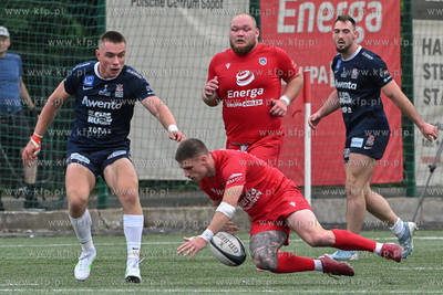Stadion Ogniwa Sopot. Mecz rugby Energa Ogniwo Sopot...