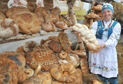 Kaszubskie dozynki powiatu kartuskiego w Zukowie. Kaszubka...