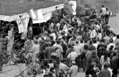 Strajk studencki na Uniwerytecie Gdanskim w Gdansku....