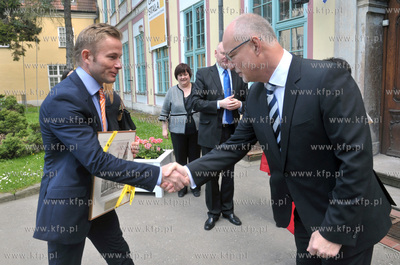 Palac Opatow w Oliwie. Uroczystosc otwarcia Konsulatu...