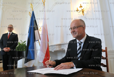 Palac Opatow w Oliwie. Uroczystosc otwarcia Konsulatu...