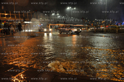 Gdańsk Wrzeszcz. Zalana po obfitych opadach deszczu...