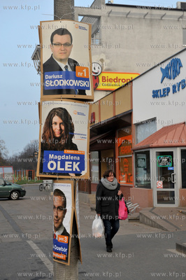 Gdańsk Brzeźno. Wybory samorządowe, plakaty wyborcze...
