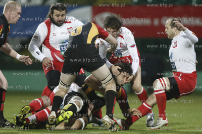 Gdansk. Stadion przy ul. Traugutta. Mecz rugby dywizji...