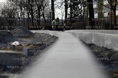 Gdańsk. Prace przy budowie Trasy Słowackiego na odcinku...