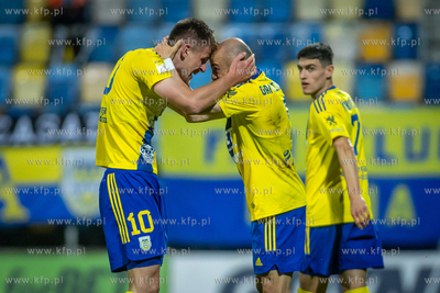 Baraże o ekstraklasę. Arka Gdynia - Odra Opole. Nz.
30.11.2023
fot....