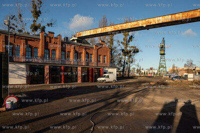 Gdańsk, Stocznia Cesarska. Remiza strażacka w trakcie...