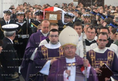 Gdansk. Bazylika Mariacka. Pogrzeb Macieja Plazynskiego,...