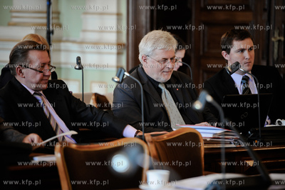 Gdansk. Nowy Ratusz. Sesja Rady Miasta Gdanska. 
Nz...