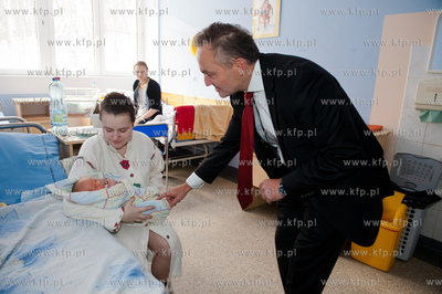 Gdynia. Szpitalu Morskim im. PCK w Redlowie. Prezydent...