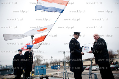 Gdynia Oksywie. Port Wojenny. Wielka gala banderowa...