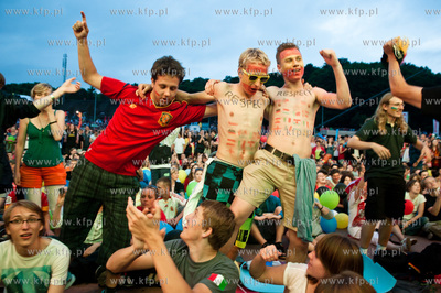 Gdansk. Fanzone - Strefa Kibica. Relacja meczu finalowego...