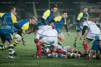 Gdynia. Narodowy Stadion Rugby. Mecz rugby dywizji...