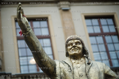 Gdansk. Dlugi Targ. Manifestacja niezadowolonia, zorganizowana...