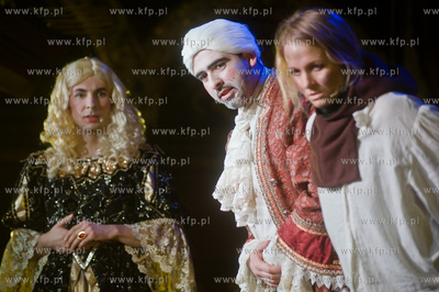 Gdansk. Dwor Artusa. Pierwszy odcinek improwizowanego...