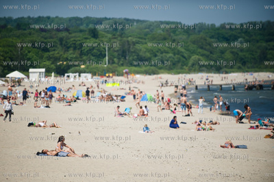 Sloneczny i upalny dzien na plazy w Sopocie.
23.05.2014
fot....