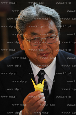 Gdansk Dwor Artusa. Grupa Japonczykow zrzeszonych w...